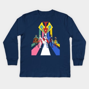 G Force , Battle of the Planets , Gatachaman Defenders of the Galaxy Kids Long Sleeve T-Shirt